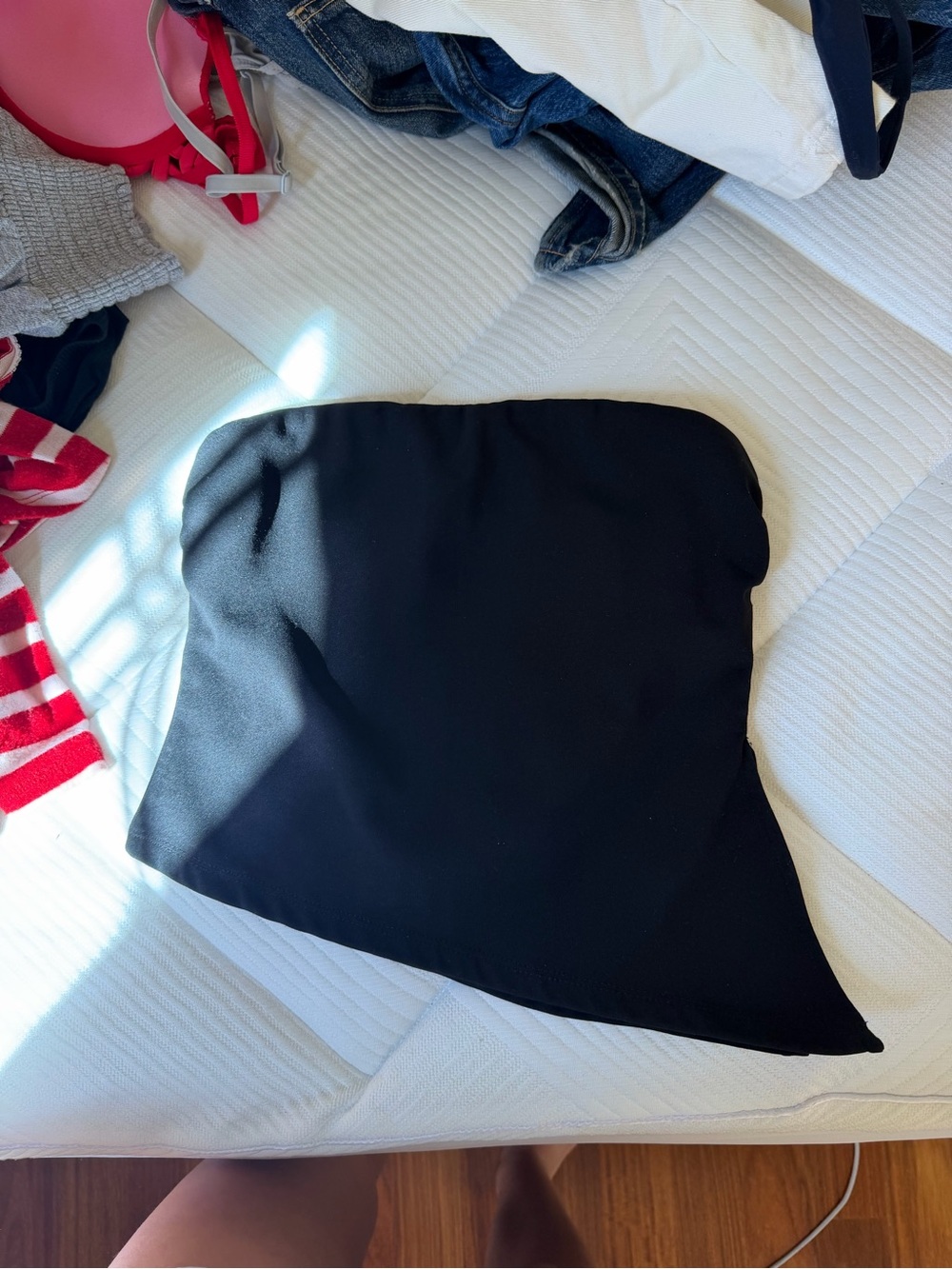 Lucy in the Sky asymmetrical crop top